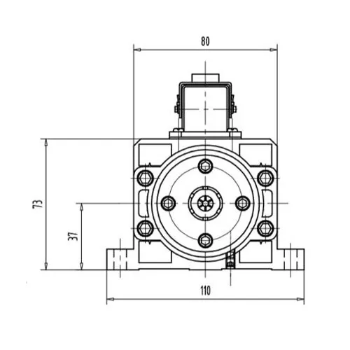 2.2kw ER20 GDZ80*73-2.2(핀 포함) 설계도