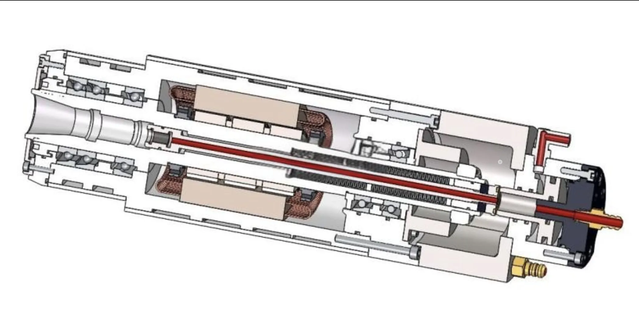 CNC-spindelstrukturo