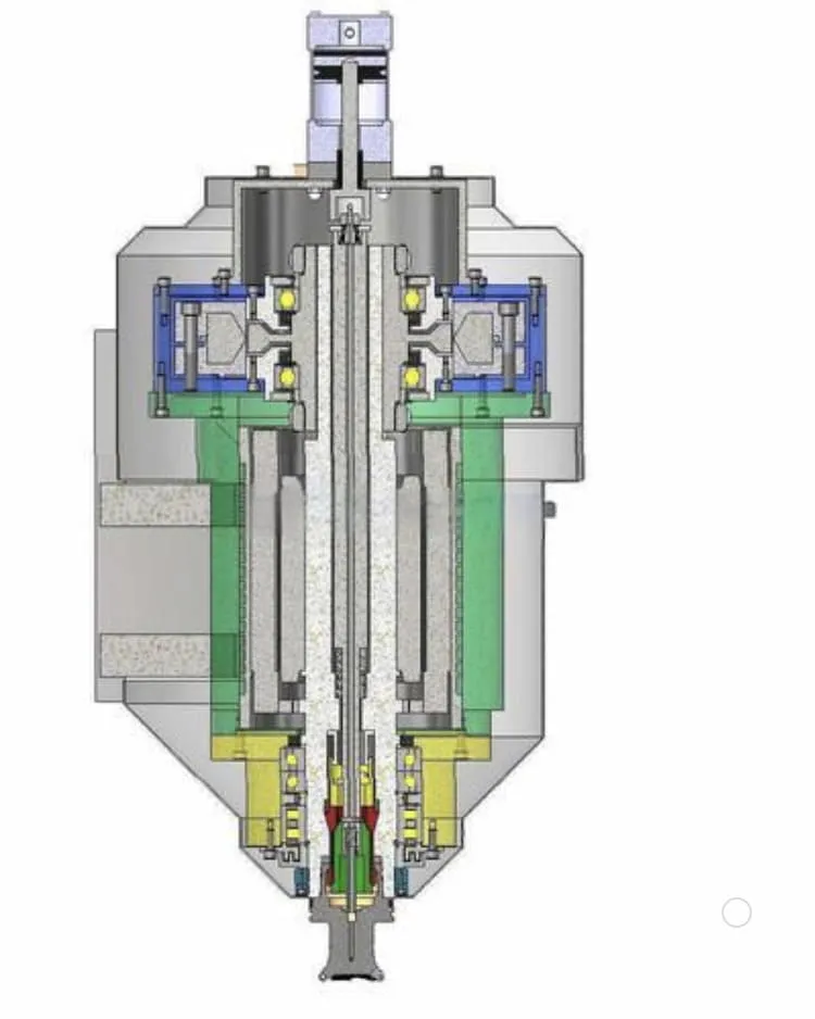 CNC-spindelmotora strukturo