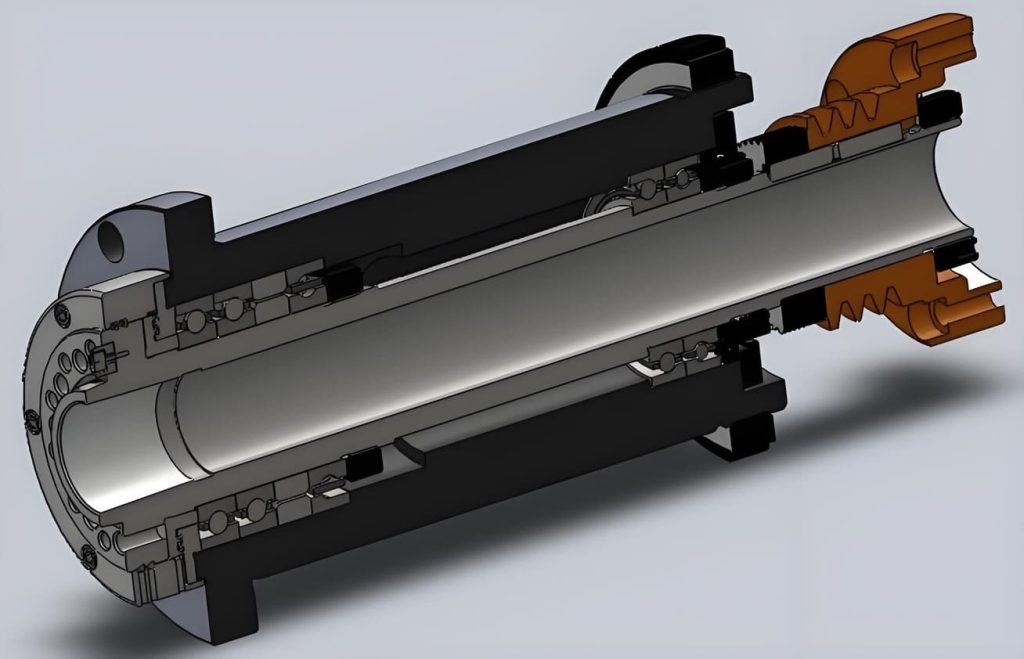 strukturo de cnc-spindelo