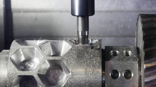 La broche CNC traite le métal